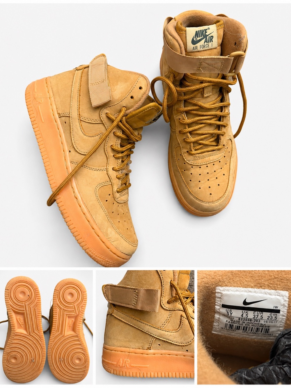 Nike Air Force 1 High Flax Wheat – 5Y / Women’s 6.5